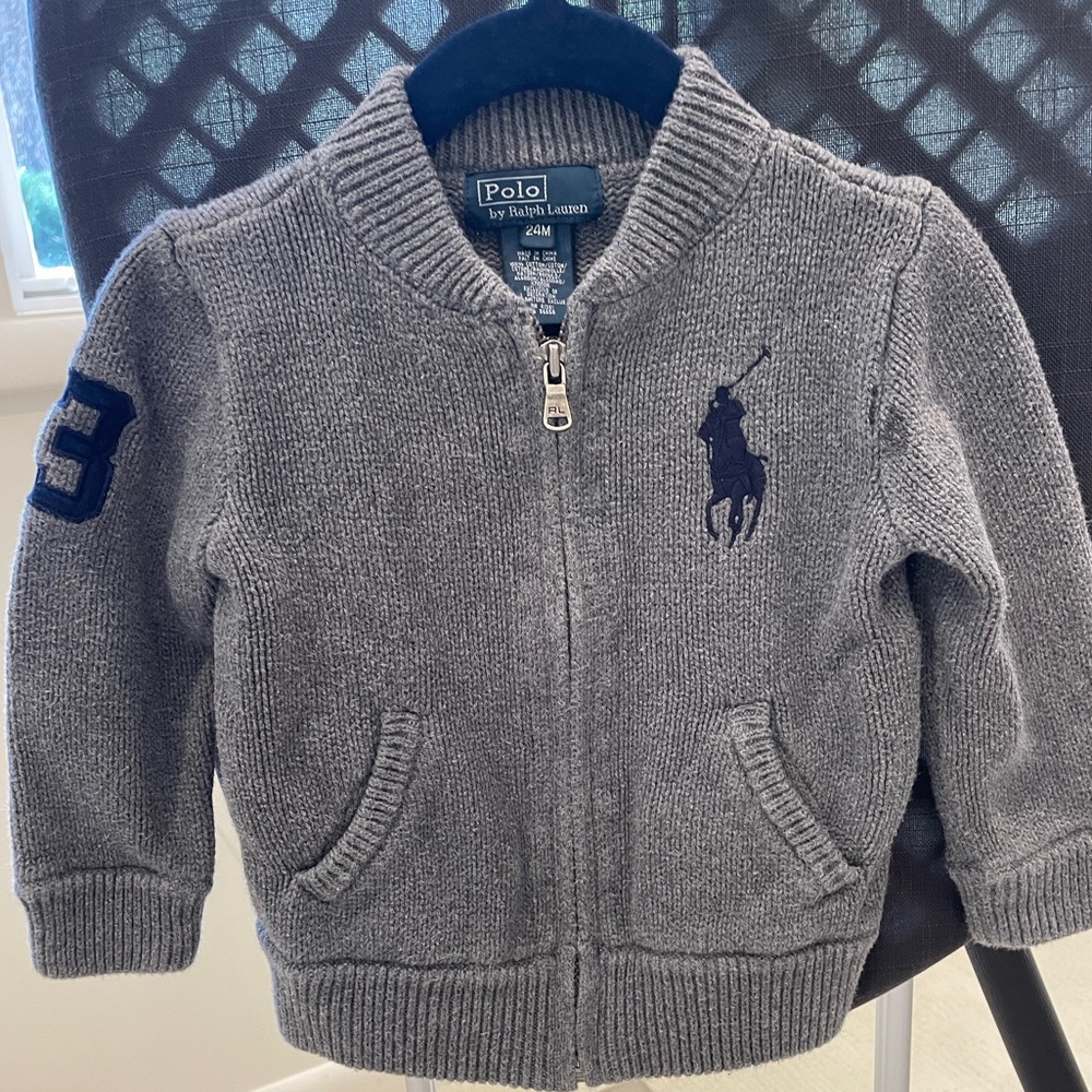 Polo 24 months zip up sweater